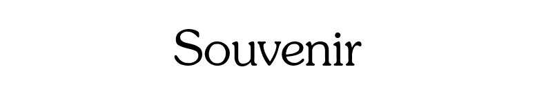 Souvenir font preview