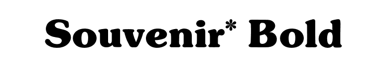Souvenir* Bold font preview