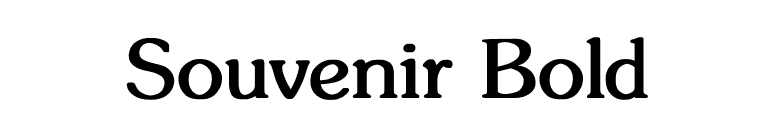 Souvenir Bold font preview