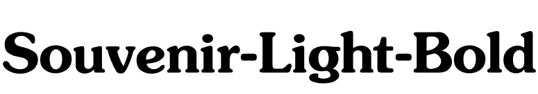 Souvenir-Light-Bold font preview