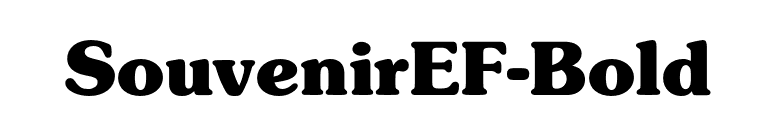 SouvenirEF-Bold font preview