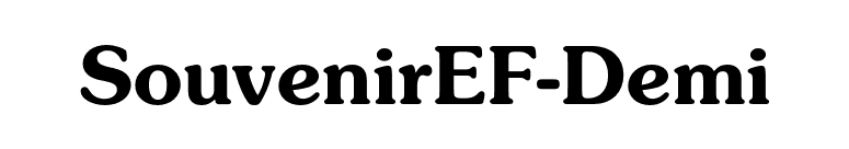 SouvenirEF-Demi font preview
