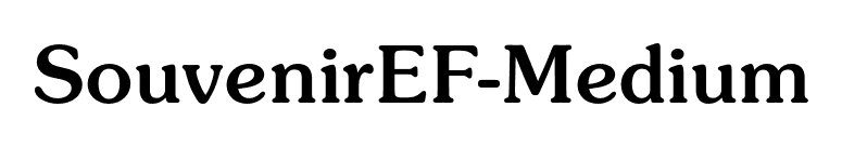 SouvenirEF-Medium font preview