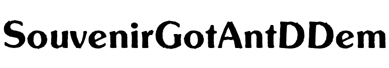 SouvenirGotAntDDem font preview