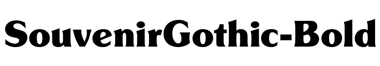 SouvenirGothic-Bold font preview