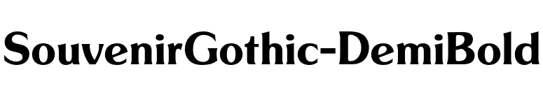 SouvenirGothic-DemiBold font preview