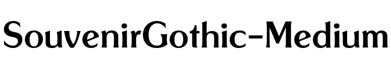 SouvenirGothic-Medium font preview