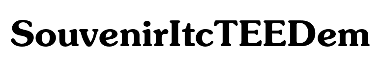 SouvenirItcTEEDem font preview