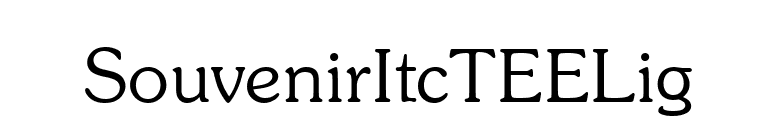 SouvenirItcTEELig font preview