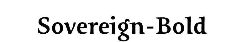 Sovereign-Bold font preview