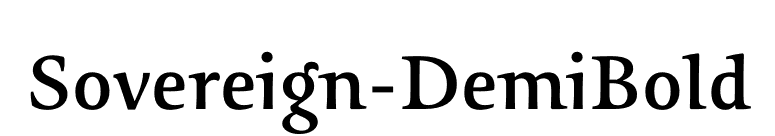 Sovereign-DemiBold font preview