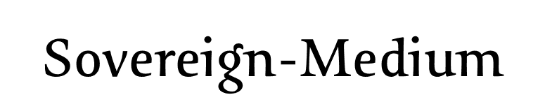 Sovereign-Medium font preview