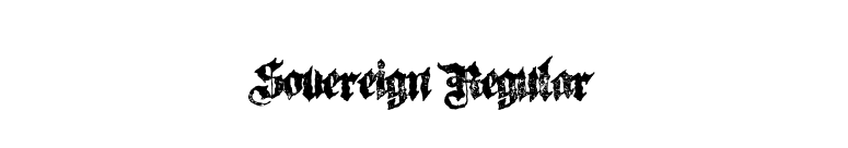Sovereign Regular font preview