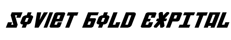 Soviet Bold ExpItal font preview