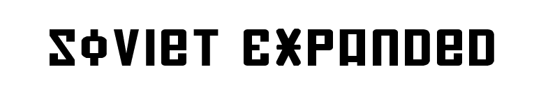 Soviet Expanded font preview