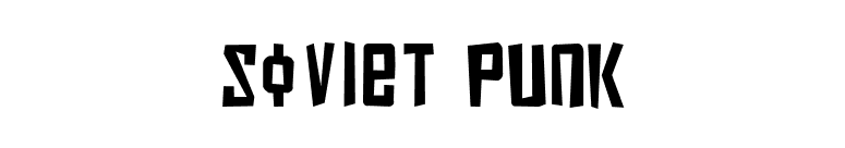 Soviet Punk font preview