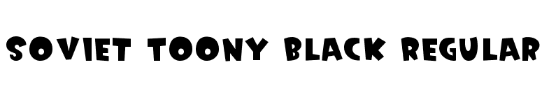 Soviet Toony Black Regular font preview