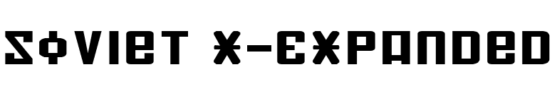 Soviet X-Expanded font preview