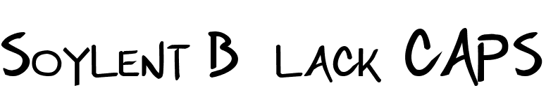 Soylent Black CAPS font preview