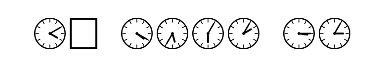 SP Uhr2 DB font preview