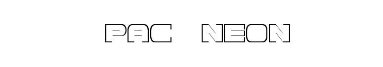 Spac3 neon font preview
