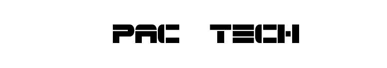 Spac3 tech font preview