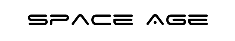 Space Age font preview
