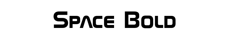 Space Bold font preview