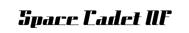 Space Cadet NF font preview