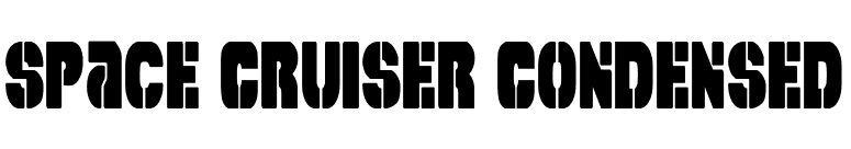 Space Cruiser Condensed font preview