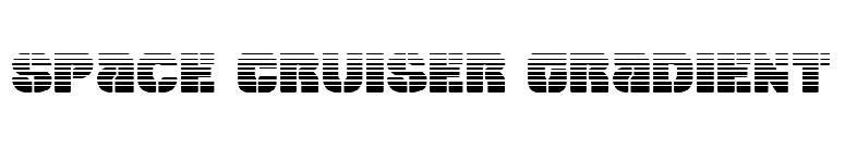Space Cruiser Gradient font preview