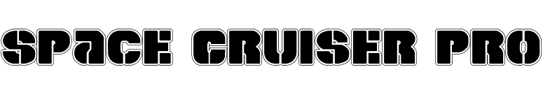 Space Cruiser Pro font preview