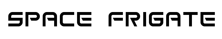 Space Frigate font preview