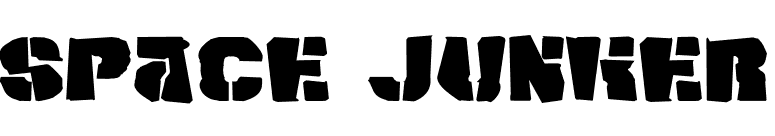 Space Junker font preview