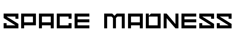 Space Madness font preview