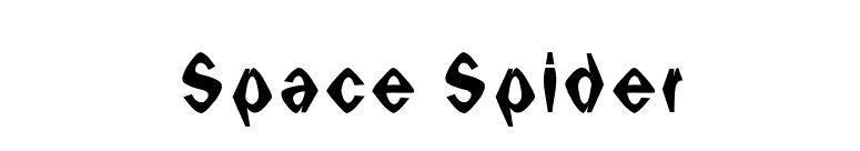 Space Spider font preview