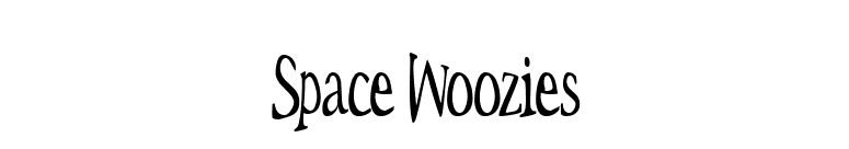 Space Woozies font preview