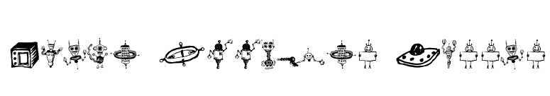 Space Woozies Extras font preview