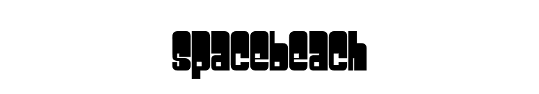 Spacebeach font preview