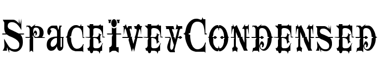 SpaceIveyCondensed font preview