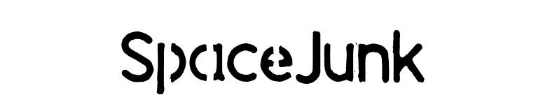 SpaceJunk font preview