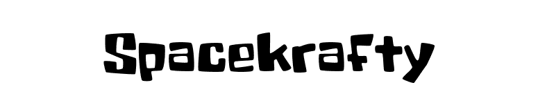 SpaceKrafty font preview