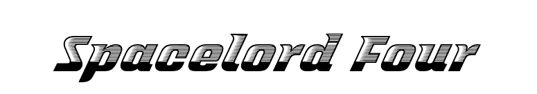 Spacelord Four font preview