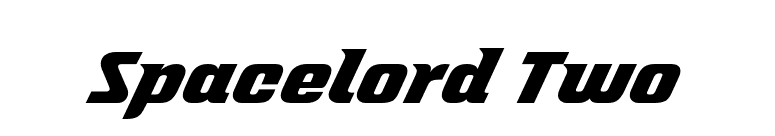 Spacelord Two font preview