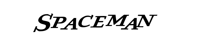 Spaceman font preview