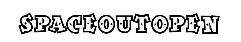 SpaceOutOpen font preview