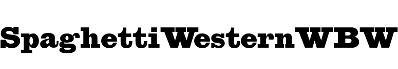 SpaghettiWesternWBW font preview