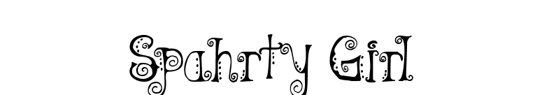 Spahrty Girl font preview