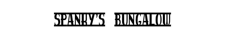 spanky's bungalow font preview