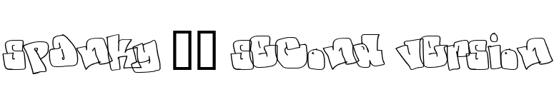 spanky 20 second version font preview